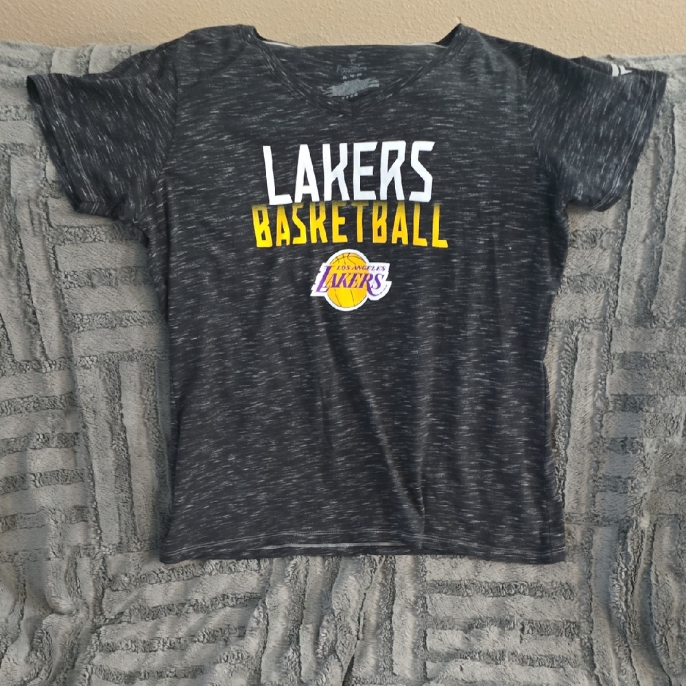 Fanatics Lakers Black Basketball Tee
